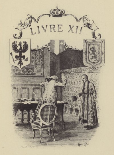 Illustration für Buch XII von Les Confessions de Jean-Jacques Rousseau von Maurice Leloir