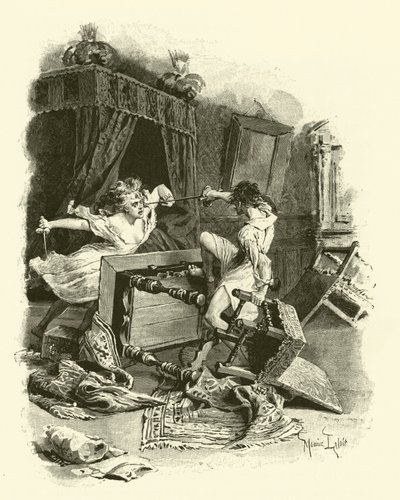 Illustration für Die drei Musketiere von Maurice Leloir