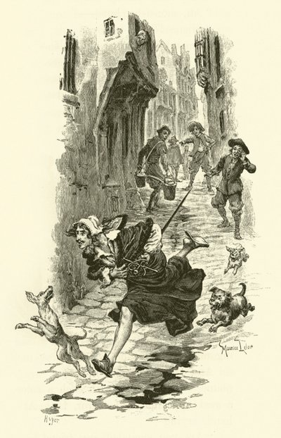 Illustration für Die drei Musketiere von Maurice Leloir