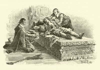 Illustration für Die drei Musketiere von Maurice Leloir