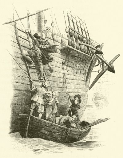 Illustration für Die drei Musketiere (Gravur) von Maurice Leloir