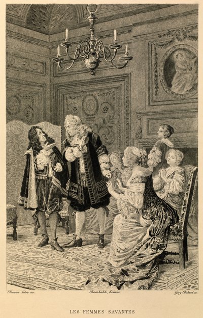 Molières Gelehrte Frauen von Maurice Leloir
