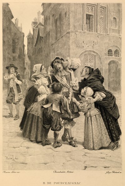 Monsieur de Pourceaugnac von Molière von Maurice Leloir