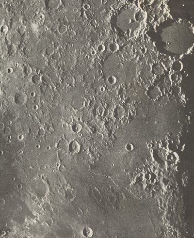 Photographie Lunaire Albategnius - Triesnecker - Manilius, 1903 von Maurice Loewy