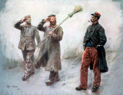 Dienst bei der Hauptquartier, deutsche Gefangene in Dinan, 1915, 1926 von Maurice Orange