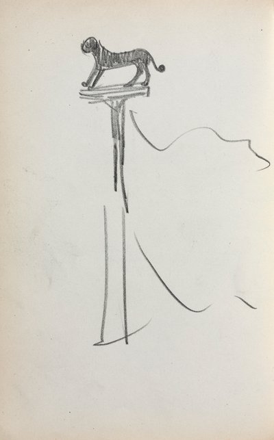Italienisches Skizzenbuch: San Marco Löwe (?) (Seite 39) von Maurice Prendergast