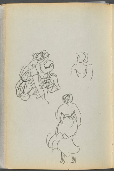 Skizzenbuch - The Granite Shore Hotel, Rockport, Seite 172: Figuren von Maurice Prendergast