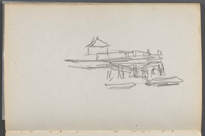Skizzenbuch, Die Dells, Nr. 127, Seite 060: Dock von Maurice Prendergast