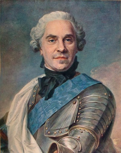 Marschall de Saxe, um 1748 von Maurice Quentin de La Tour
