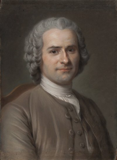 Porträt von Jean-Jacques Rousseau 1712-1778 von Maurice Quentin de La Tour