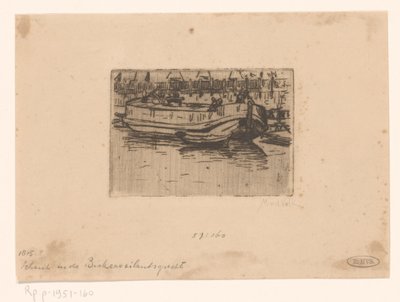 Boot in der Bickersgracht, Amsterdam von Maurits van der Valk (signed by artist)