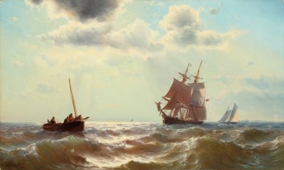 Sommerlicht auf dem Meer 1864 von Mauritz Frederik Hendrik De Haas