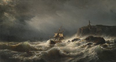 Schiffswrack auf der Insel Jersey, 1862 von Mauritz Frederik Hendrik De Haas