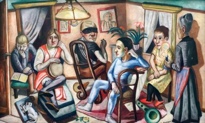 Vor dem Maskenball von Max Beckmann