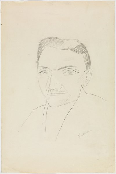 Porträt Fritz Wichert von Max Beckmann