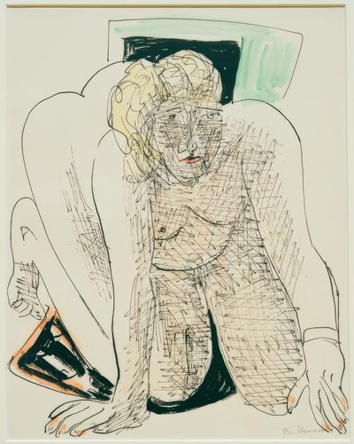 Kriechende Frau von Max Beckmann
