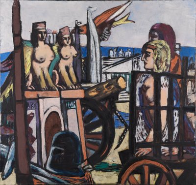 Der Abtransport der Sphinxe von Max Beckmann