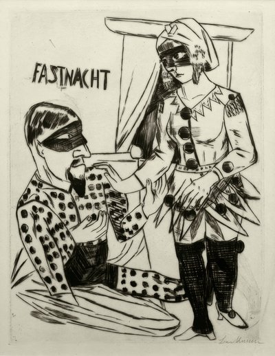 Fastnacht von Max Beckmann