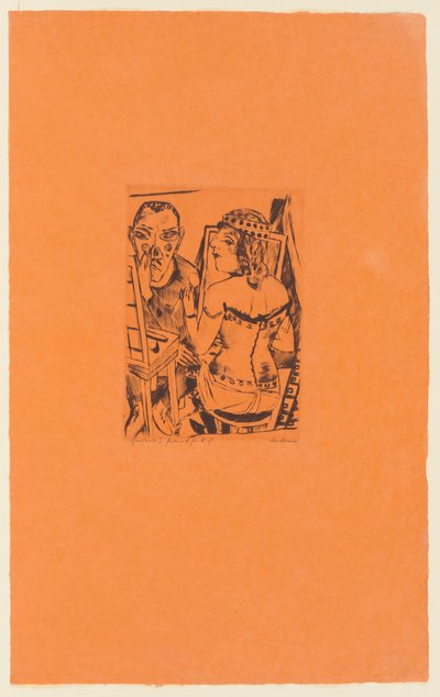 Tafel 2 der Serie: Jährlicher Jahrmarkt von Max Beckmann