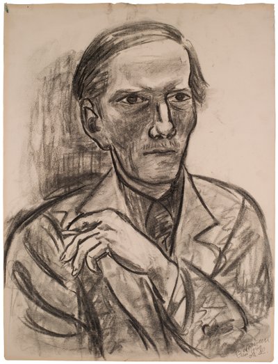 Skizze zum „Porträt von Fred Conway“ von Max Beckmann