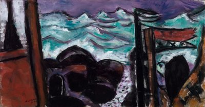 Kleines stürmisches Meer von Max Beckmann