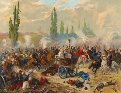Kavalleriekampf, Schlacht von Mars-la-Tour von Max Henze-Dassau