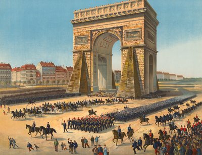 Einzug deutscher Truppen in Paris von Max Henze-Dassau