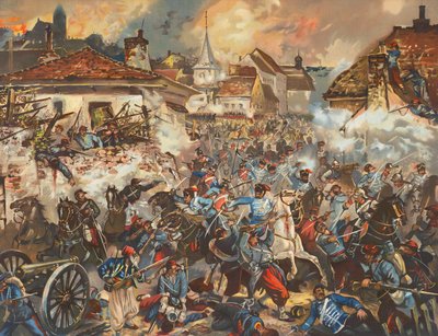 Deutsche Truppen erobern Chateaudun von Max Henze-Dassau