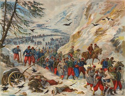Rückzug der französischen Armee von General Bourbaki in die Schweiz von Max Henze-Dassau
