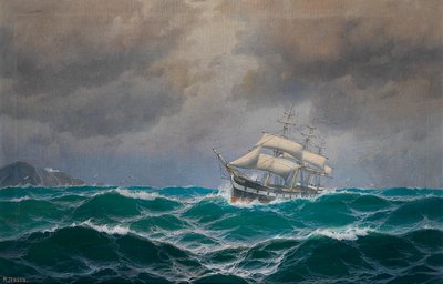 Dreimaster auf hoher See von Max Jensen