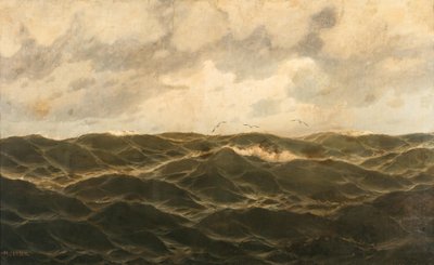 Großes Marinestück von Max Jensen