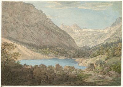 „Der Blaue Pool“ im Reintal bei Garmisch von Max Joseph Wagenbauer