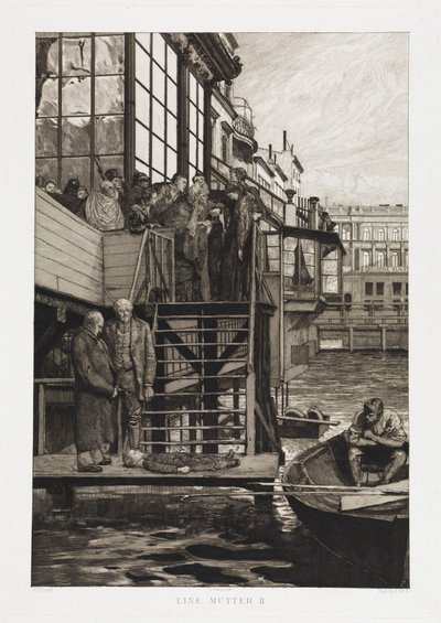 Eine Mutter II (Dramen, Opus IX, Blatt 4) von Max Klinger