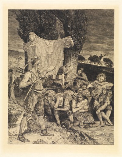 Elend (Vom Tode, Zweiter Teil, Opus XI, Blatt 7) von Max Klinger