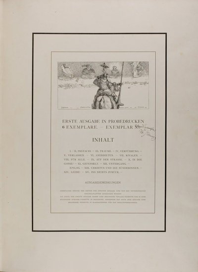 Historia, Modernitas, Pictura sacra, Homer, aus Ein Leben von Max Klinger