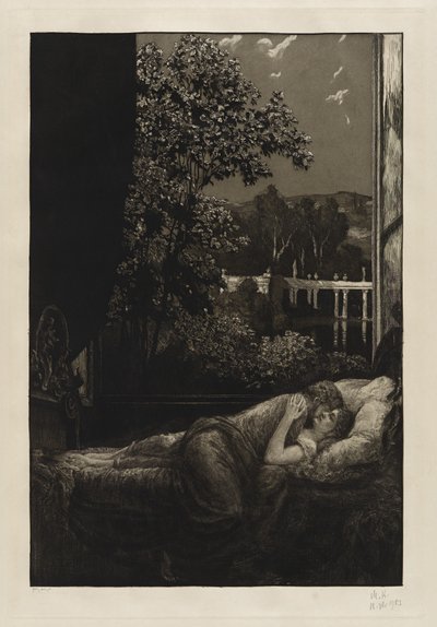 Nacht (Glück) von Max Klinger