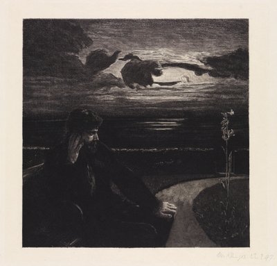 Nacht (Vom Tode, Erster Theil, Opus XI, Blatt 1) von Max Klinger