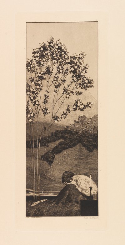 Opus VI, aus Paraphrase über das Finden eines Handschuhs, 1881 von Max Klinger