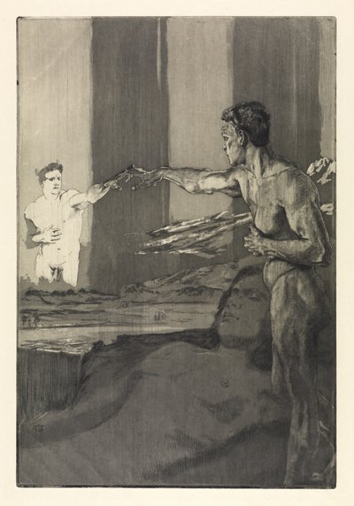 Philosoph (Vom Tode, Zweiter Teil, Opus XI, Blatt 4) von Max Klinger