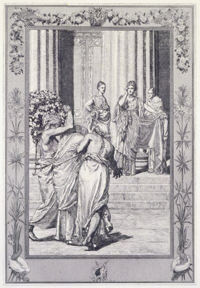 Psyche und Venus, Tafel 33 aus der Serie „Amor und Psyche: Opus V“ von Max Klinger
