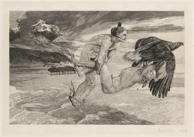 Die Entführung des Prometheus, Tafel 14, Brahms-Fantasie, Op. XII von Max Klinger