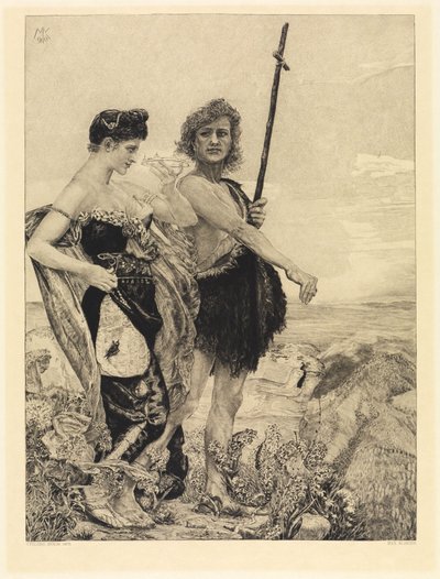 Versuchung (Vom Tode, Zweiter Teil, Opus XI, Blatt 10) von Max Klinger