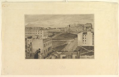 Blick aus dem Fenster des Künstlerateliers, Rom von Max Klinger