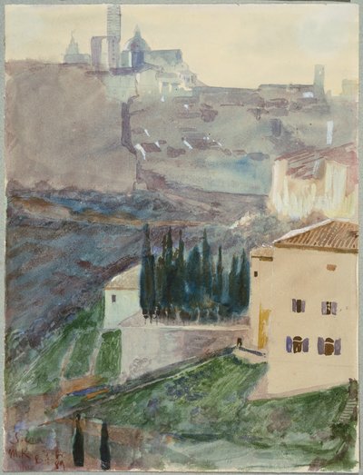 Ansicht von Siena von Max Klinger