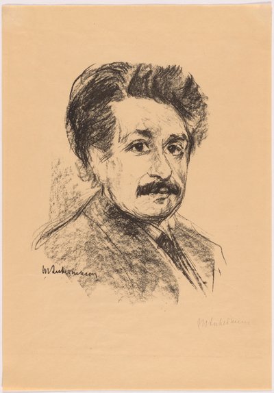 Albert Einstein von Max Liebermann