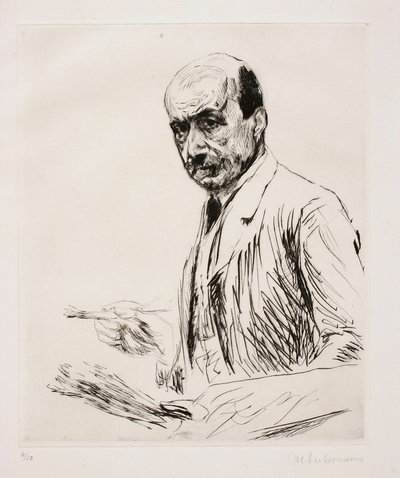 Selbstporträt mit Palette von Max Liebermann