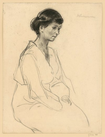 Porträt einer jungen Frau (Die Tochter des Künstlers) von Max Liebermann