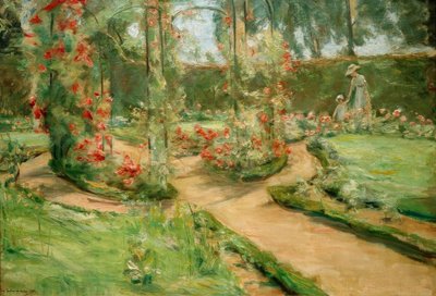 Der Rosengarten in Wannsee mit der Tochter und der Enkelin von Max Liebermann