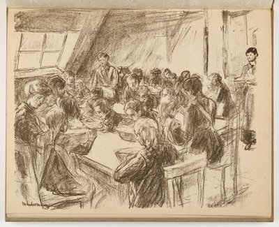 Kindervolksküche (Illustration aus: Kunst und Künstler XIII,6) von Max Liebermann