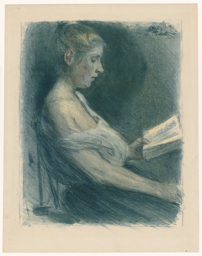 Lesendes Mädchen von Max Liebermann